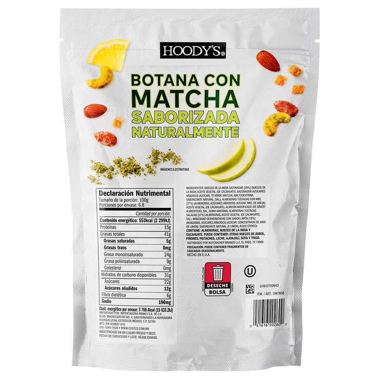 Hoody's Botana con Matcha 680 g — Imagen 2 de 2