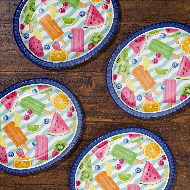 Artstyle Summer Platos Ovalados Desechables 50 pzas — Imagen 2 de 2