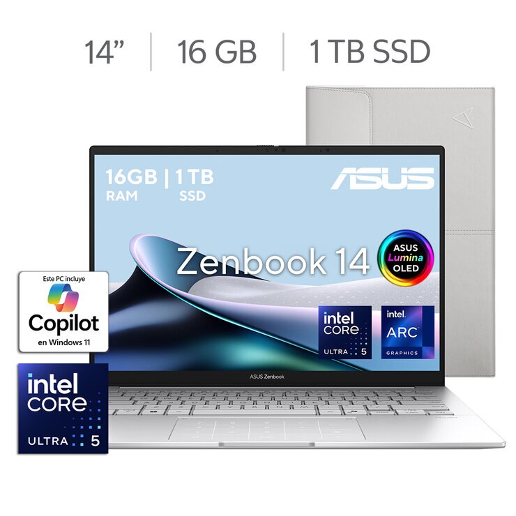 ASUS Zenbook 14 14" WUXGA Intel Core Ultra 5 16GB 1TB