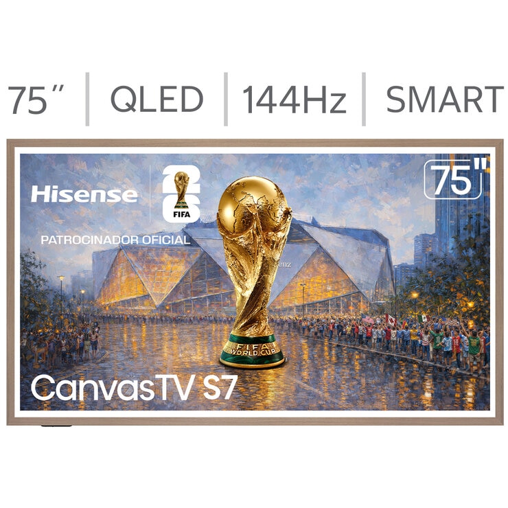 Hisense Pantalla 75" QLED 4K Canvas Google TV