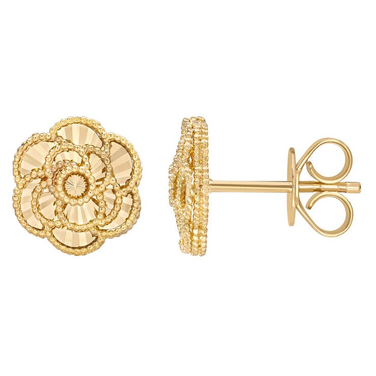 Aretes de oro amarillo 14KT