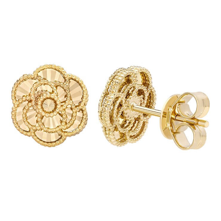 Aretes de oro amarillo 14KT — Imagen 3 de 4