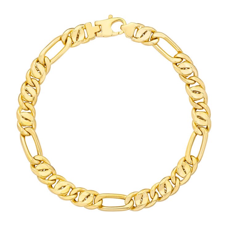 Pulsera, Eslabones Ojo de Pajaro Oro 14K — Imagen 2 de 4