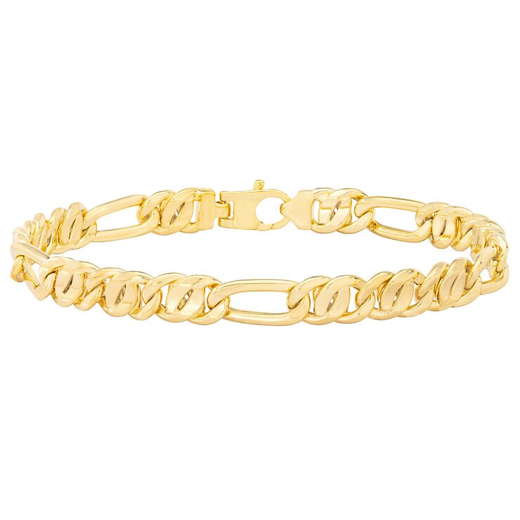 Pulsera, Eslabones Ojo de Pajaro Oro 14K