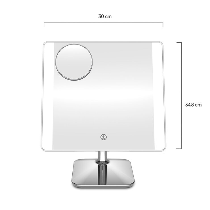 Conair, Espejo de Halo Cuadrado Con Luz LED BE04SM — Imagen 4 de 4