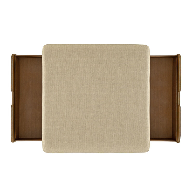 Universal Broadmoore Furniture, Otomano de Tela con Cajones — Imagen 2 de 4