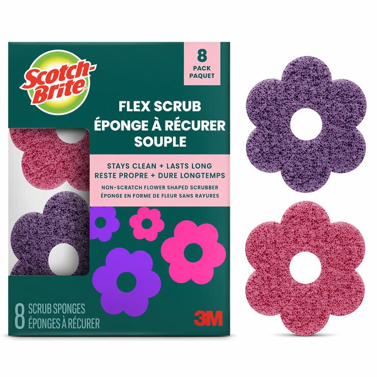 Scotch Brite Fibras Flex Scrub 8 pzas — Imagen 4 de 4