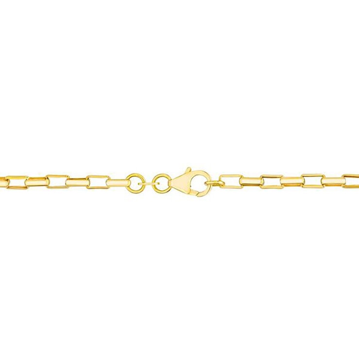 Collar con Dije de Corazón, Roro Amarillo 14k — Imagen 4 de 4