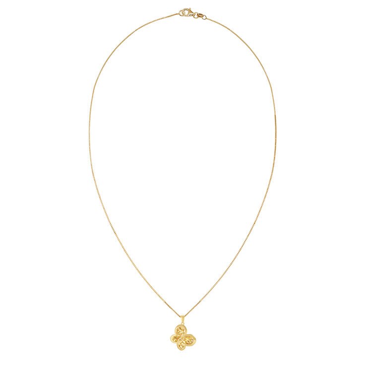 Collar con Dije de Mariposa, Oro 14k — Imagen 4 de 4