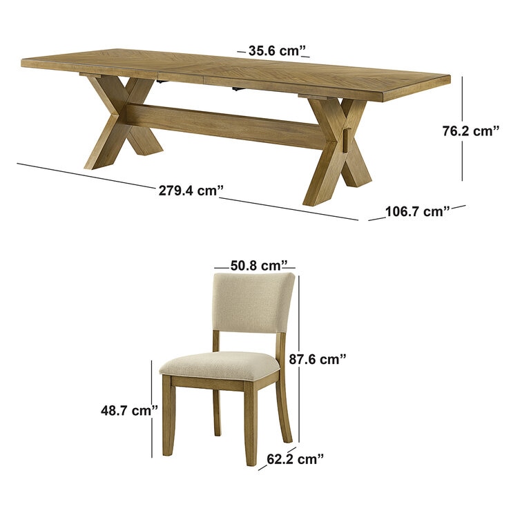 Universal Broadmoore Furniture, Juego de Comedor de 9 piezas — Imagen 3 de 4