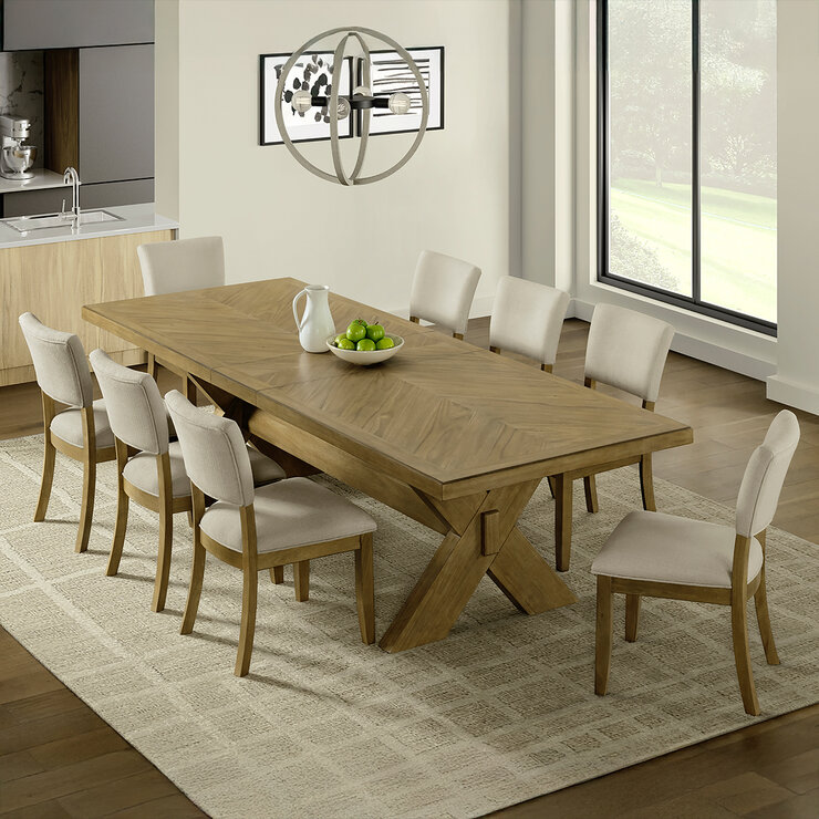 Universal Broadmoore Furniture, Juego de Comedor de 9 piezas