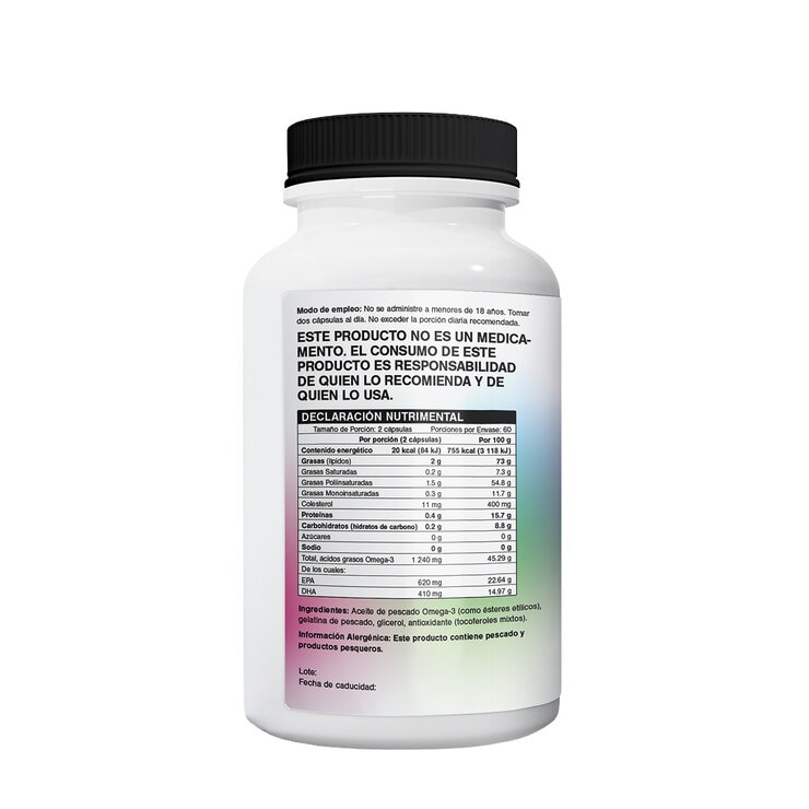 Lysi Omega 3 Aceite de Pescado Frasco de 120 Cápsulas — Imagen 3 de 3