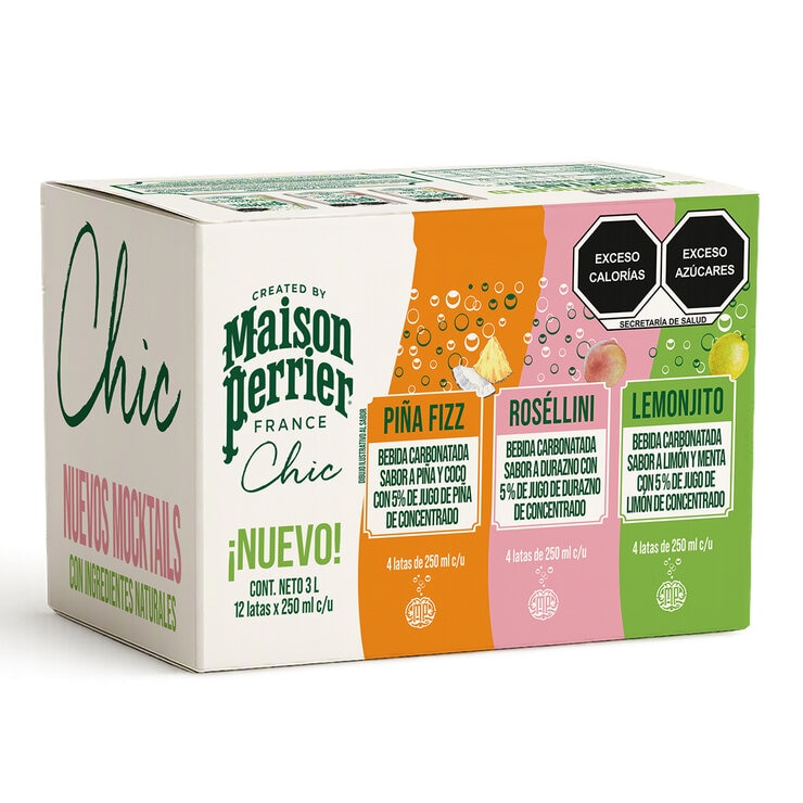 Perrier Chic Mocktails 12 pzas de 250 ml — Imagen 2 de 3