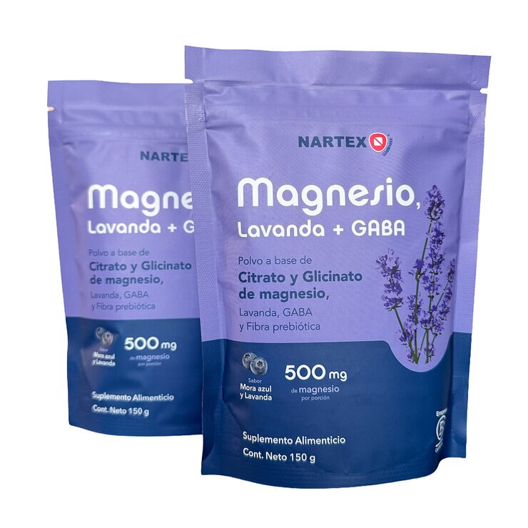 Magnesio, Gaba y Lavanda en Polvo 2 Bolsas de 150 gr c/u