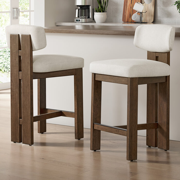 Bayside Furnishings, Juego de 2 Taburetes para Mostrador — Imagen 1 de 4