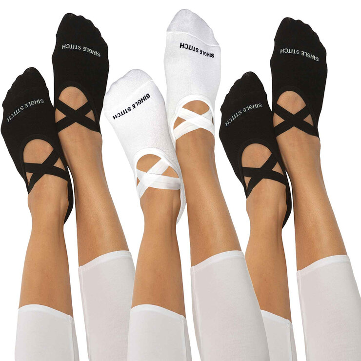 Single Stitch Calcetines para yoga / pilates / barre para Dama 3 piezas Varios colores — Imagen 1 de 2