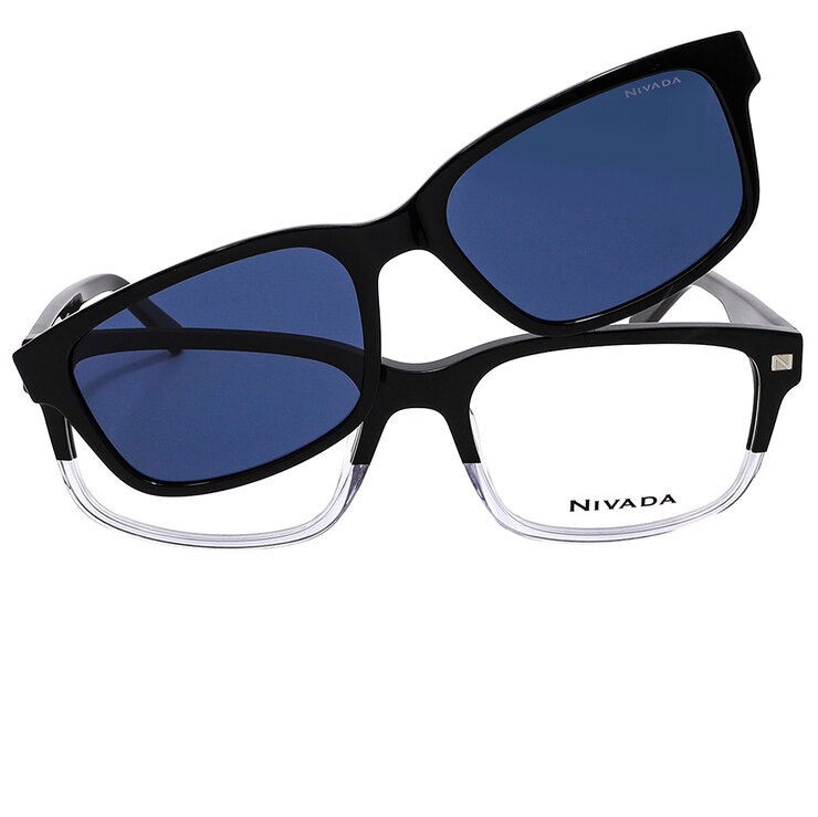Nivada VNV.X222B.0BLK.57 Armazón Oftálmico + Clip Solar Polarizado