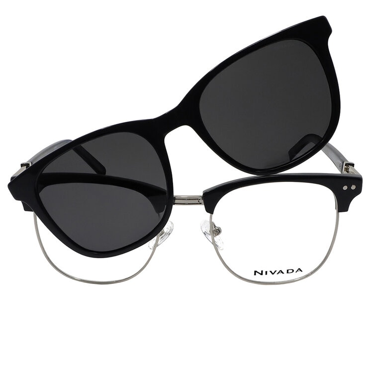 Nivada CNV.X213D.0BLU.53 Armazón Oftálmico + Clip Solar Polarizado