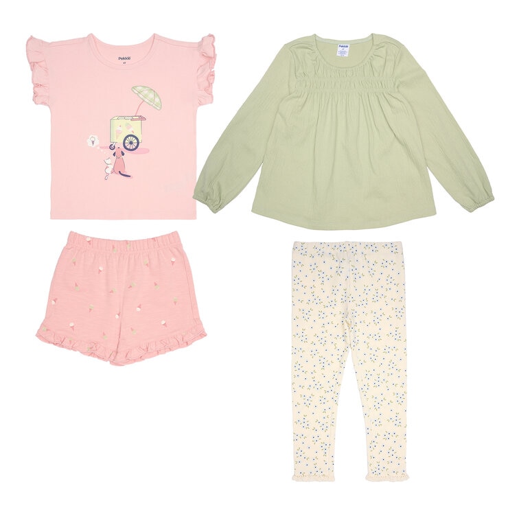 Pekkle Conjunto de 4 piezas para Niños y Niñas Varias Tallas y Colores — Imagen 4 de 4