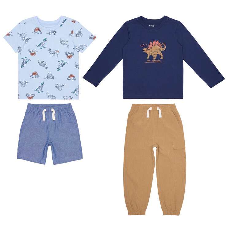 Pekkle Conjunto de 4 piezas para Niños y Niñas Varias Tallas y Colores