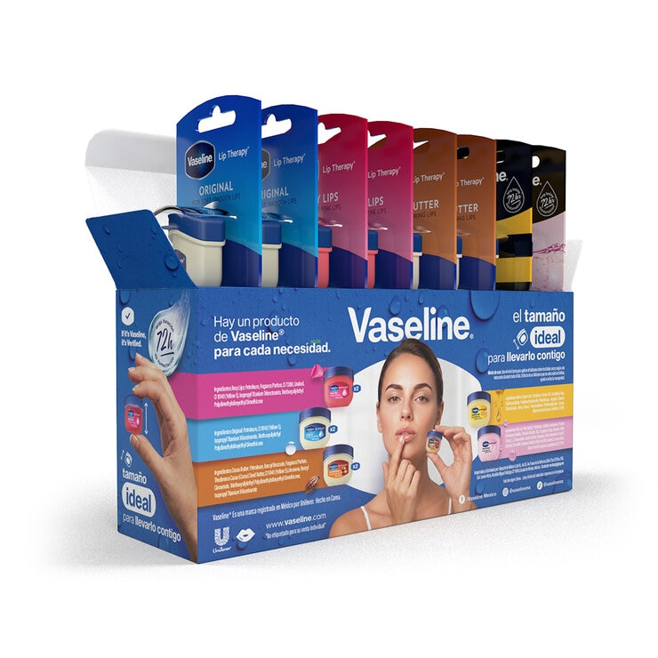 Vaseline Bálsamo para Labios 8 Mini Tarros de 7g c/u — Imagen 2 de 4