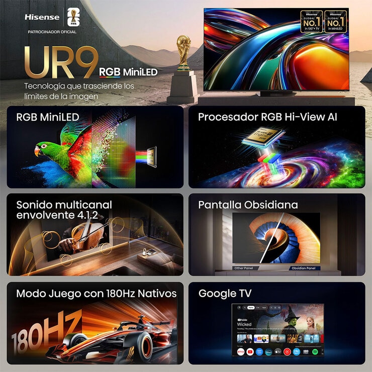 Hisense Pantalla 85" RGB Miniled 4K Smart TV — Imagen 4 de 4