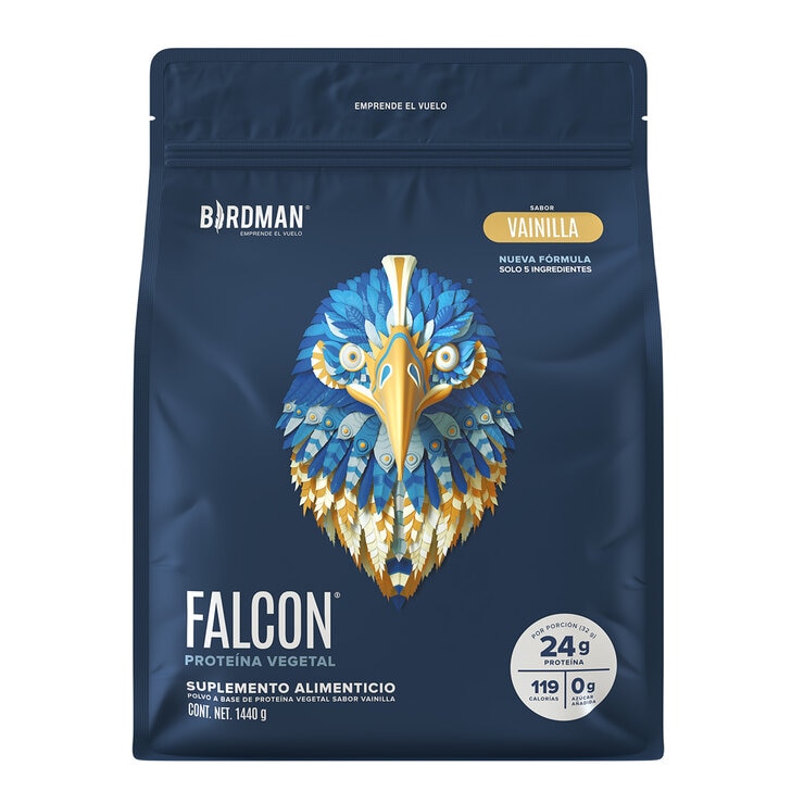 Birdman Falcon Proteína Vegetal Sabor Vainilla 1.440 kg
