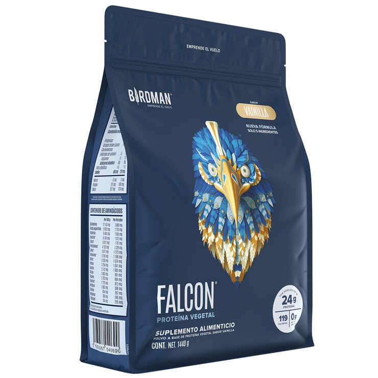Birdman Falcon Proteína Vegetal Sabor Vainilla 1.440 kg — Imagen 2 de 4