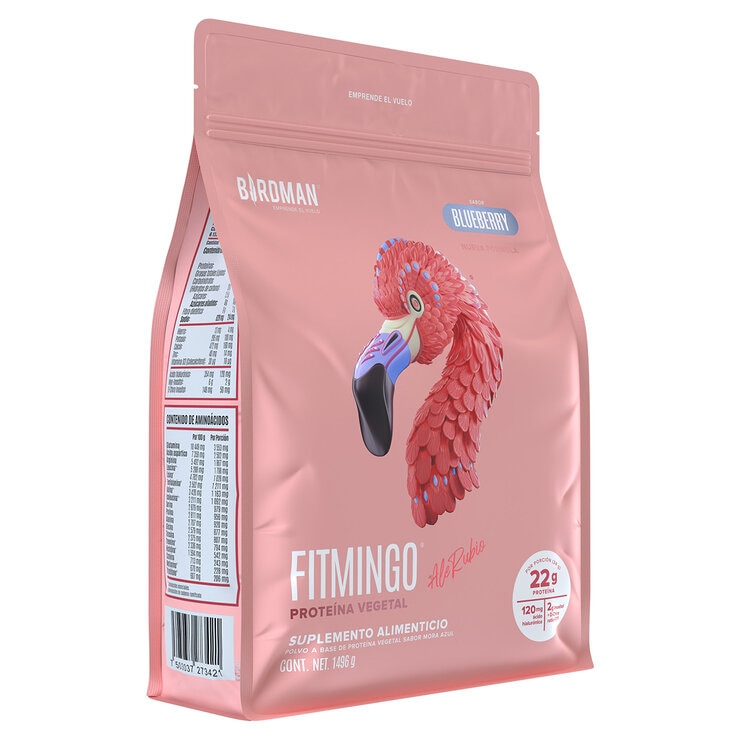 Birdman Fitmingo Proteína Vegetal Sabor Blueberry 1.496 kg — Imagen 4 de 4