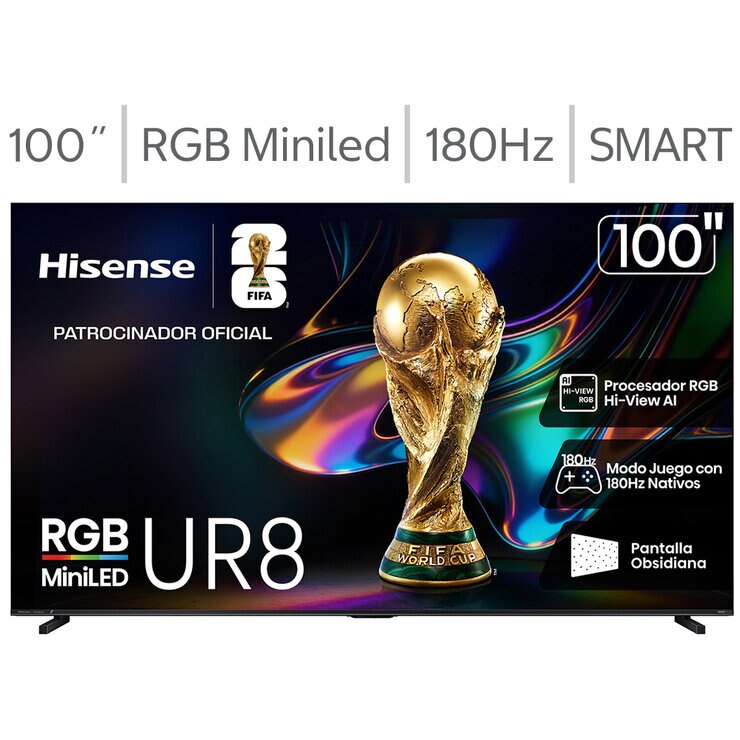 Hisense Pantalla 100" RGB Miniled 4K Google TV