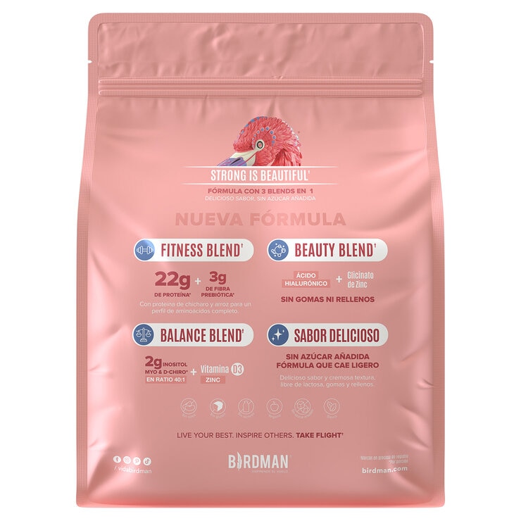 Birdman Fitmingo Proteína Vegetal Sabor Blueberry 1.496 kg — Imagen 3 de 4