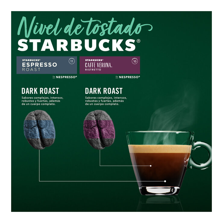 Starbucks Cápsulas Nespresso, 40 cápsulas Café Espresso Roast y Verona — Imagen 4 de 4