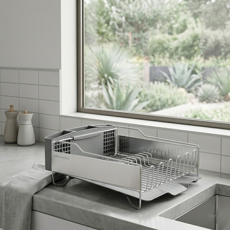 KitchenAid Escurridor de Platos de Acero Inoxidable Grande — Imagen 1 de 4