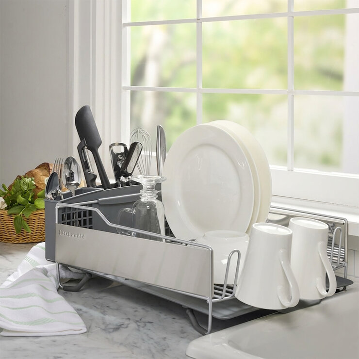 KitchenAid Escurridor de Platos de Acero Inoxidable Grande — Imagen 3 de 4