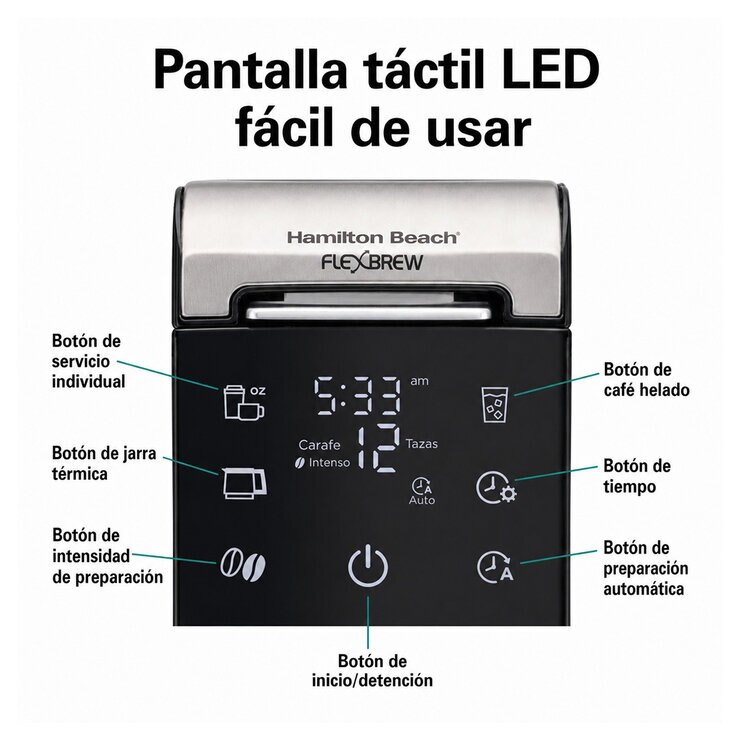 Hamilton Beach, Cafetera FlexBrew Advanced 5 en 1 — Imagen 2 de 4