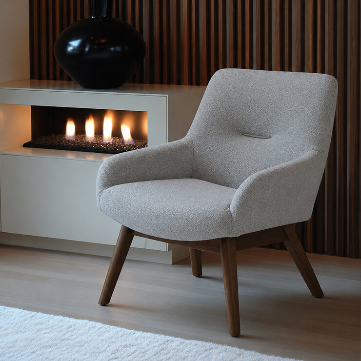 Tamarindo, Sillón de Tela Gris