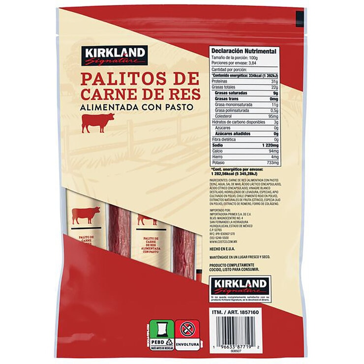 Kirkland Signature Palitos de Carne de Res 12/32 g — Imagen 2 de 2