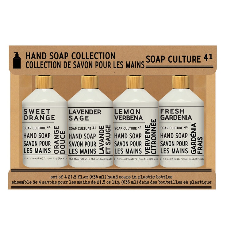 Soap Culture Colección de Jabones Líquidos para Manos 4 pzas