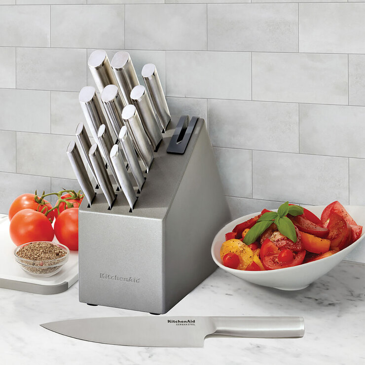 KitchenAid Juego de Cuchillos Forjados de 14 piezas con Bloque de Acero y Afilador Integrado — Imagen 4 de 4