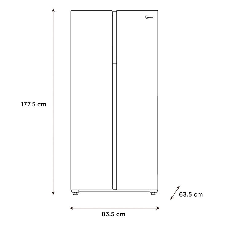 Midea Refrigerador 17' Side By Side — Imagen 2 de 4