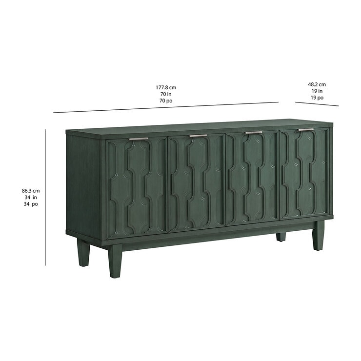 Foremost Home, Consola decorativa Sagebrook Verde — Imagen 3 de 4