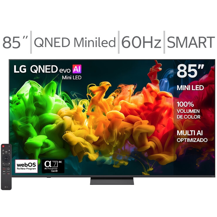 LG Pantalla 85" QNED Miniled 4K Smart TV