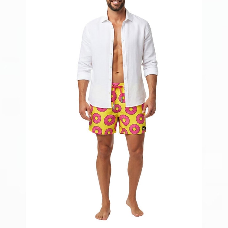 Ocean Slave, Traje de Baño Estampado, Donuts para Caballero, Varias Tallas