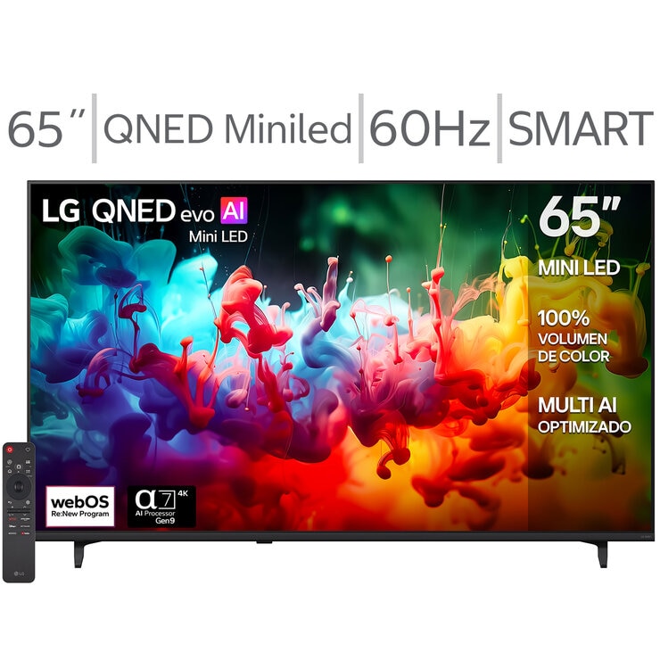 LG Pantalla 65" QNED Miniled 4K Smart TV