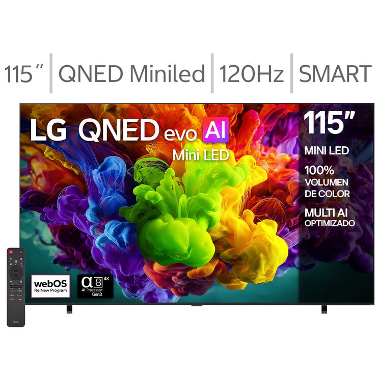 LG Pantalla 115" QNED Miniled 4K Smart TV