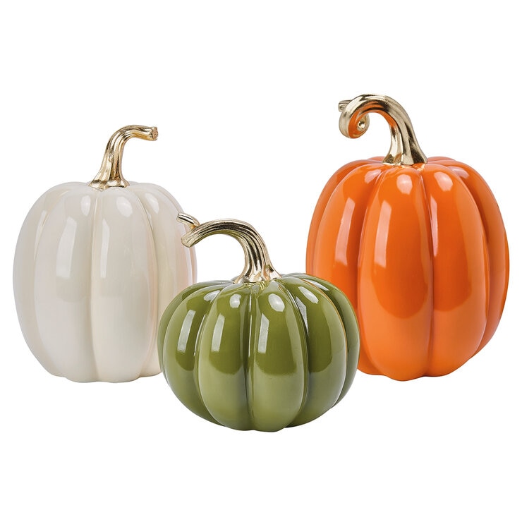 Calabazas Decorativas, Juego de 3 Pzas. — Imagen 4 de 4