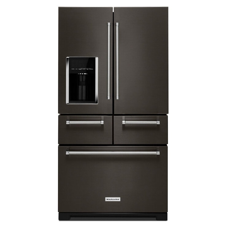KitchenAid Refrigerador 25' French Door Negro