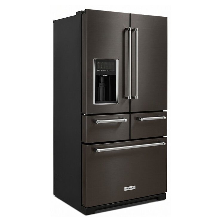 KitchenAid Refrigerador 25' French Door Negro — Imagen 4 de 4
