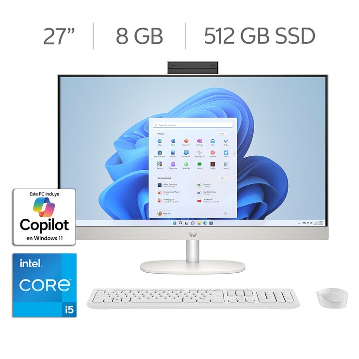 HP All-In-One 27-cr0350la 27" Full HD Intel Core i5-1335U 8GB 512GB SSD