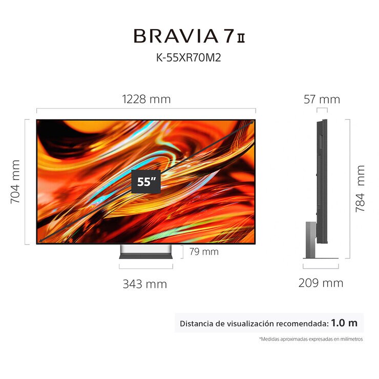Sony Pantalla 55" BRAVIA 7 RGB 4K Google TV — Imagen 4 de 4